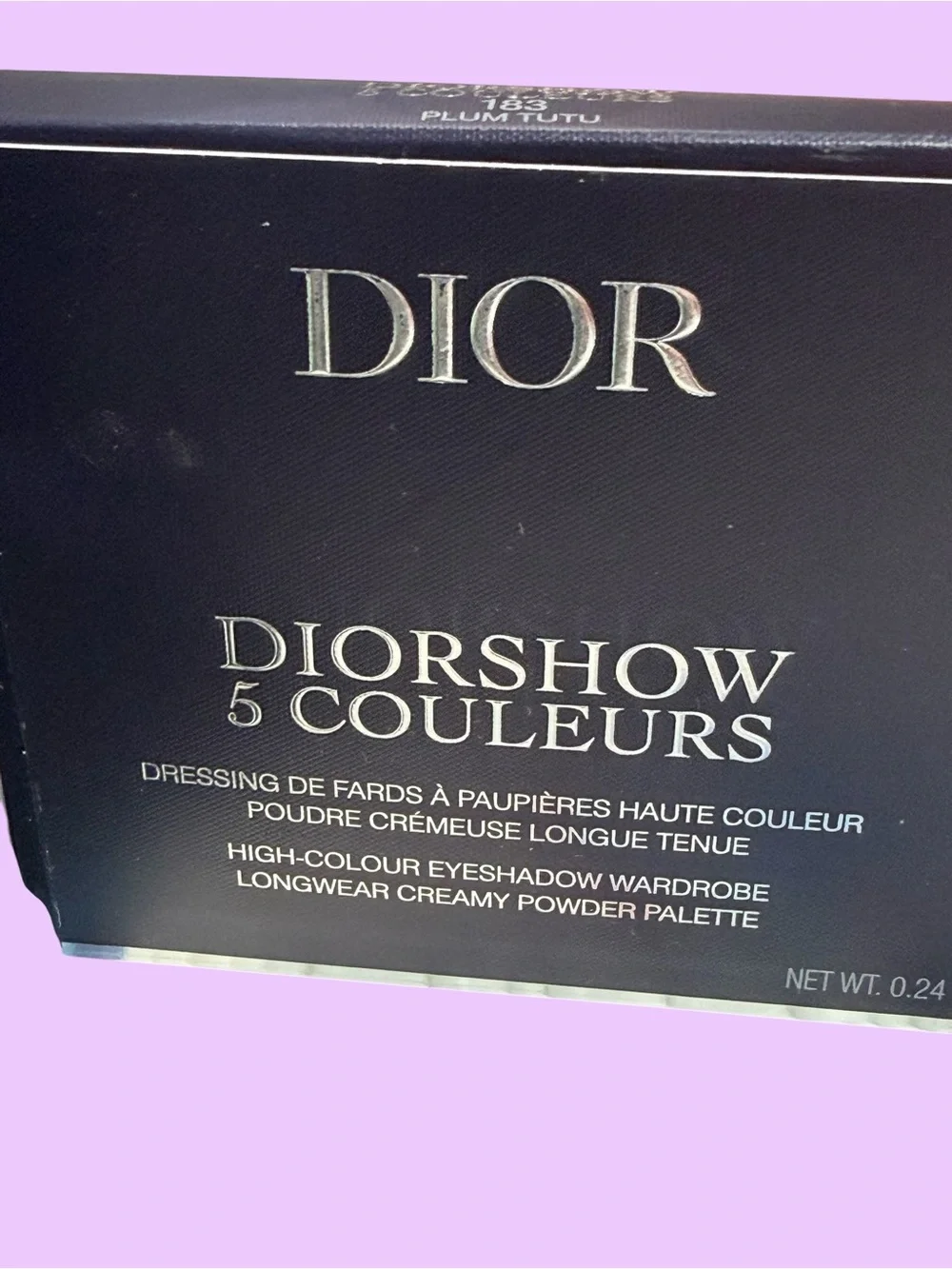 Diorshow 5-Color Eyeshadow Palette - plum & champagne Shades in DENIM